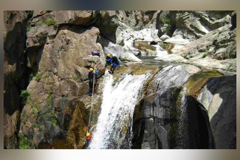 Canyonning - haut Chassezac sportif